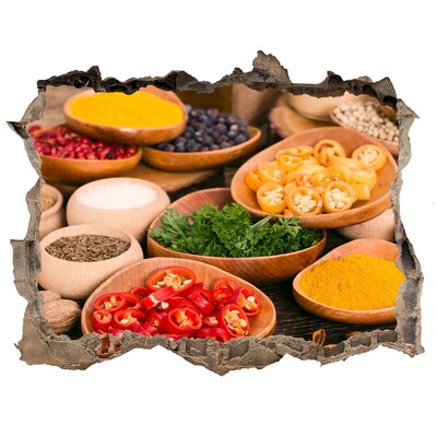 Samolepící nálepka Kuchyňa plná korenín