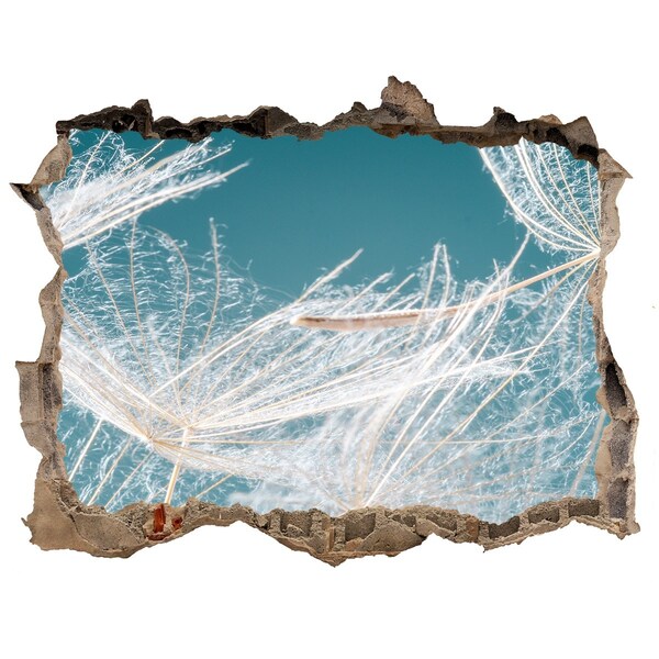 Samolepící díra nálepka Kvetinové sny za múrom