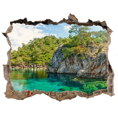 Nálepka fototapeta 3D výhled Rajský záliv