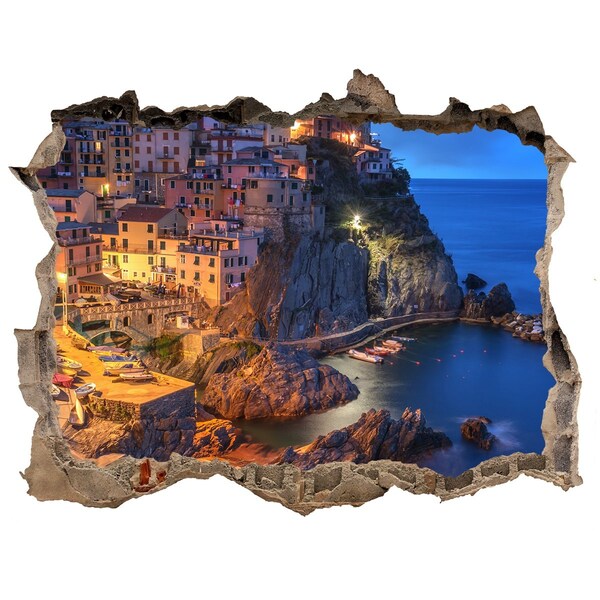 Fototapeta díra na zeď 3D Manarola taliansko