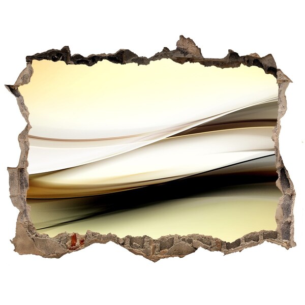 Samolepící díra na stěnu Abstraktná krajina v diere v stene