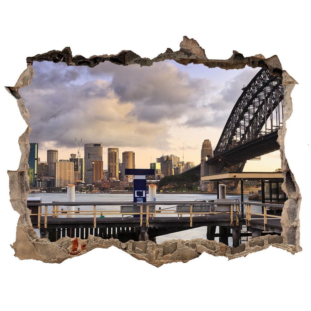Fototapeta díra na zeď 3D Bridge v sydney