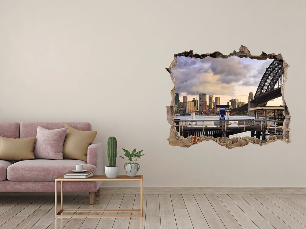 Fototapeta díra na zeď 3D Bridge v sydney