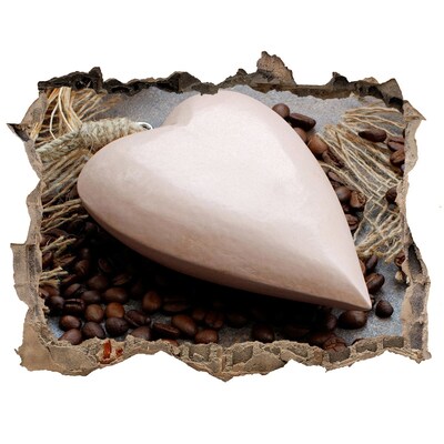 Samolepící nálepka beton Kávová oáza v ruinách