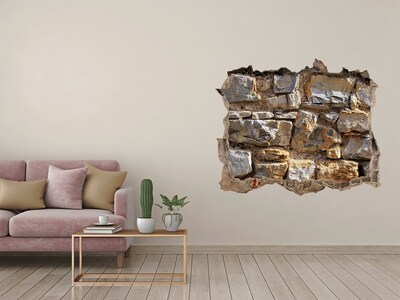 Fotoobraz díra na stěnu Zrúcaný múr s kameňmi