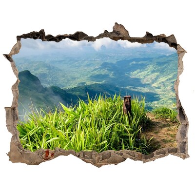 Nálepka fototapeta 3D na zeď Zelené údolie v horách