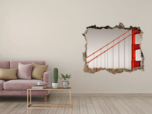 Fototapeta díra na zeď 3D Bridge v san franciscu