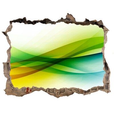 Samolepící díra na stěnu Farebná krajina za múrom