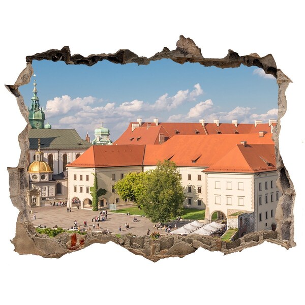 Nálepka 3D díra samolepící Staré Mesto Krakova