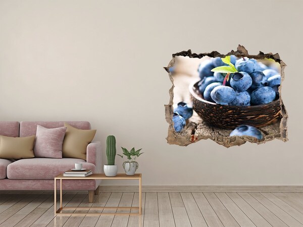 Nálepka fototapeta 3D výhled Bobule v drevenej miske