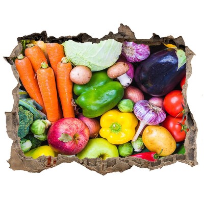 Nálepka fototapeta 3D na zeď Farebné zeleniny