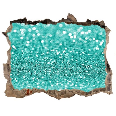 Fototapeta díra na zeď 3D Perlivá voda v diere v stene