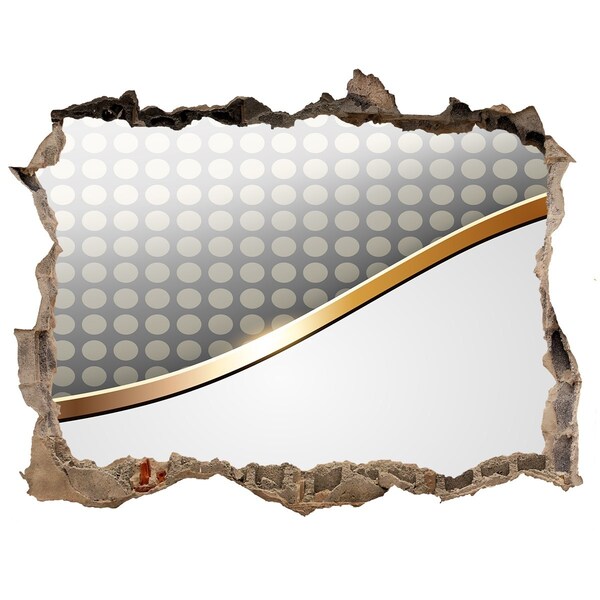 Nálepka 3D díra na zeď Rozbitá zrkadlová stena