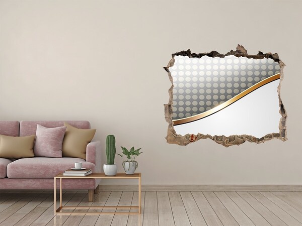 Nálepka 3D díra na zeď Rozbitá zrkadlová stena