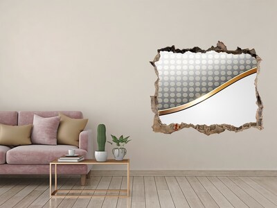 Nálepka 3D díra na zeď Rozbitá zrkadlová stena