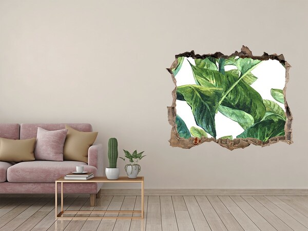 Díra 3D foto tapeta nálepka Zelená oáza v betóne