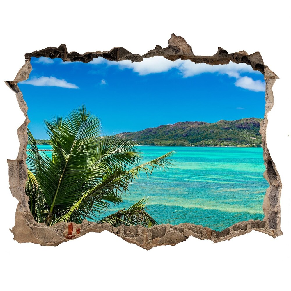 Fotoobraz díra na stěnu Seychely coast