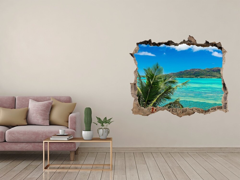 Fotoobraz díra na stěnu Seychely coast