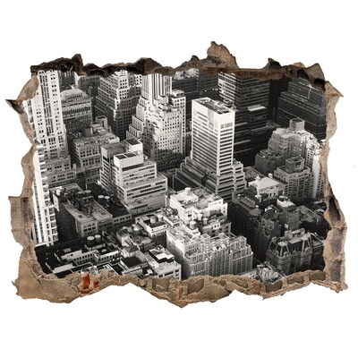 Nálepka fototapeta 3D výhled Pohľad na mestskú džungľu