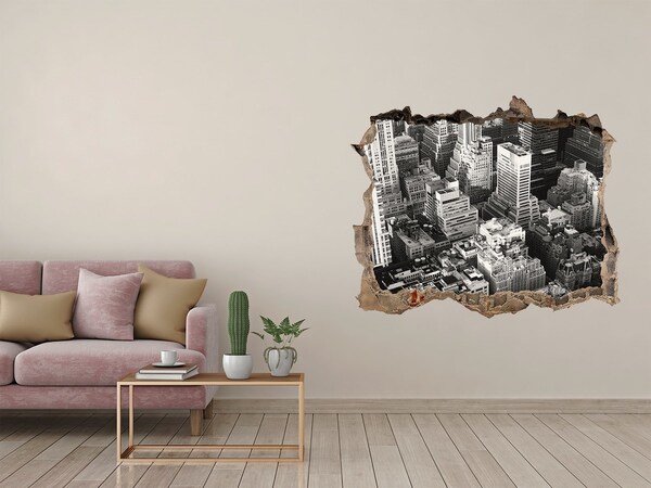 Nálepka fototapeta 3D výhled Pohľad na mestskú džungľu