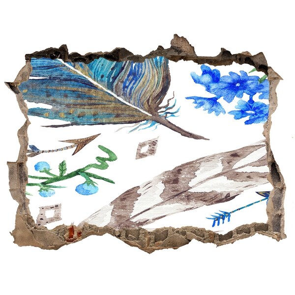 Díra 3D foto tapeta nálepka Tajomná oáza v džungli