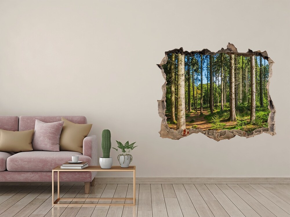 Fotoobraz díra na stěnu Panorama lesné