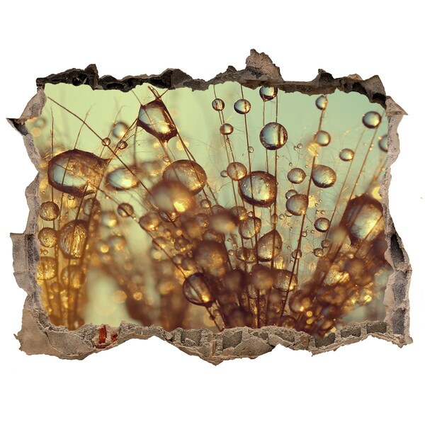 Samolepící díra na stěnu Kvapky na jemné vlasy