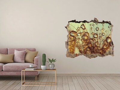 Samolepící díra na stěnu Kvapky na jemné vlasy