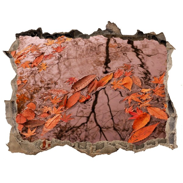 Fototapeta díra na zeď 3D Jesenná vodná hladina