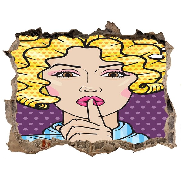 Fototapeta díra na zeď Žena s tajomným úsmevom