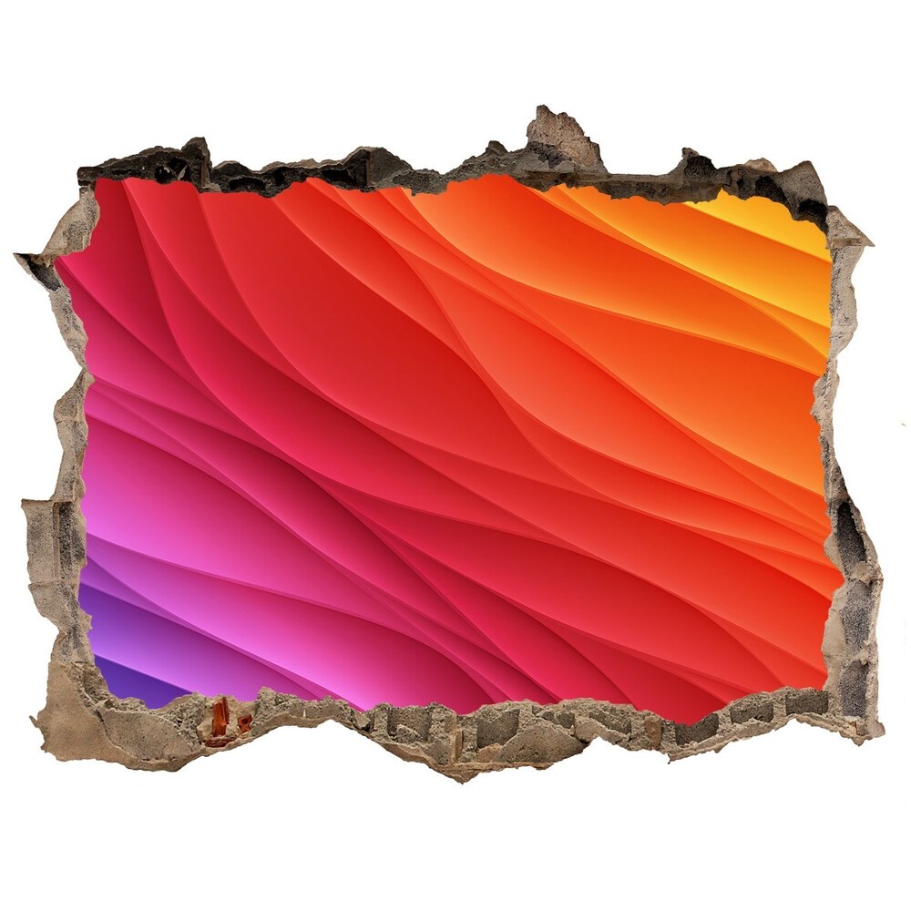 Nálepka fototapeta 3D výhled Farebné vlny