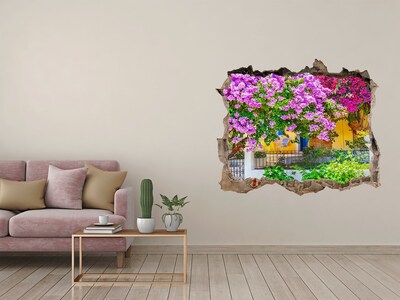 Fototapeta díra na zeď 3D Dom s popínavé rastliny