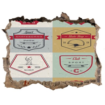 Fototapeta díra na zeď 3D Skatepark v meste