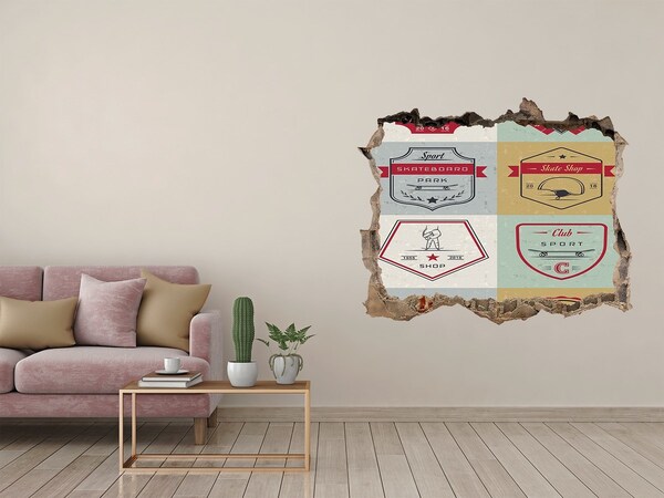 Fototapeta díra na zeď 3D Skatepark v meste