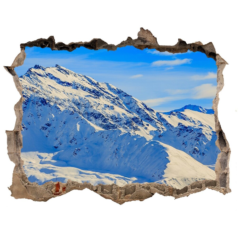Fototapeta díra na zeď Alpy v zime