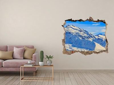 Fototapeta díra na zeď Alpy v zime