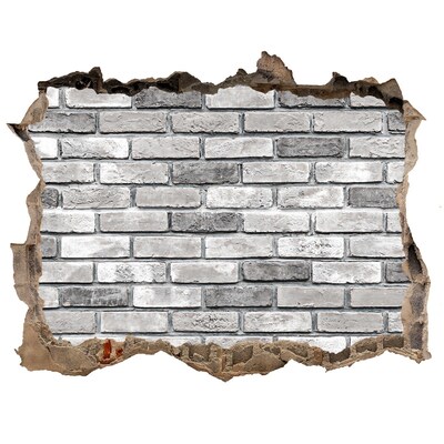 Nálepka fototapeta 3D na zeď Zničená tehlová stena