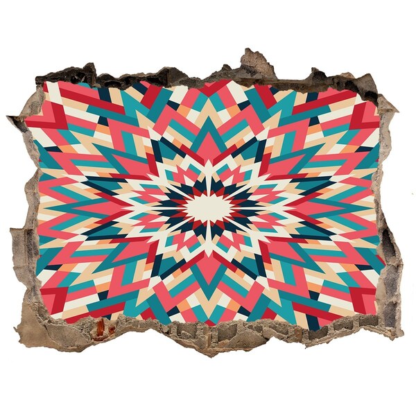 Nálepka fototapeta 3D výhled Geometria v diere