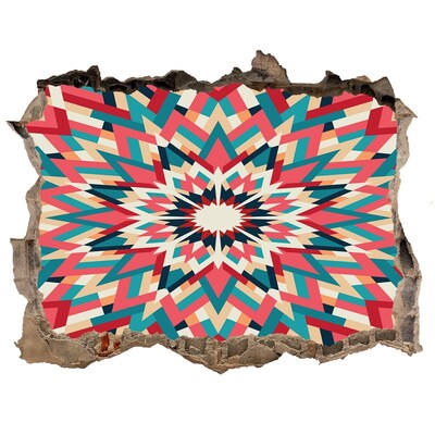 Nálepka fototapeta 3D výhled Geometria v diere