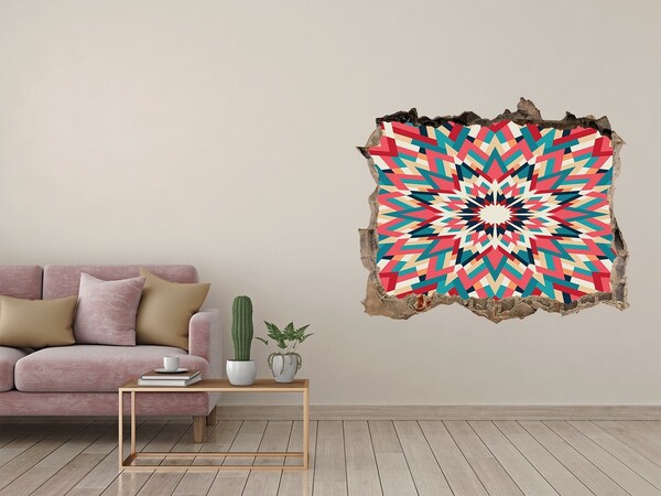 Nálepka fototapeta 3D výhled Geometria v diere