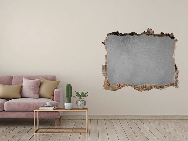 Díra 3D fototapeta nálepka Prasknutá stena s výhľadom na betón