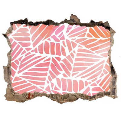 Samolepící díra na stěnu Vzor tropických listov