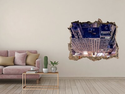 Samolepící nálepka na zeď Pohľad z výšky na mesto v noci