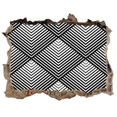 Samolepící díra na stěnu Geometria v šrotu