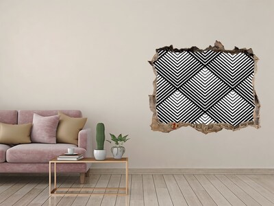 Samolepící díra na stěnu Geometria v šrotu