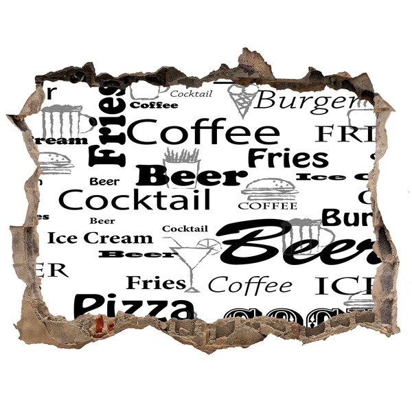 Samolepící díra na stěnu Kulinársky chaos