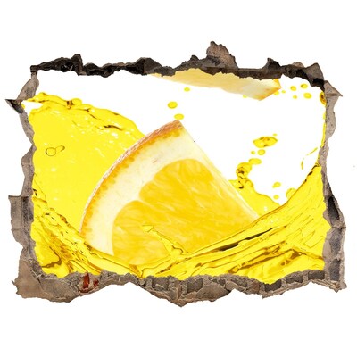 Fototapeta díra na zeď Plátky citróna