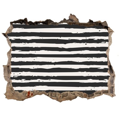 Fototapeta díra na zeď Zničená stena s pruhmi