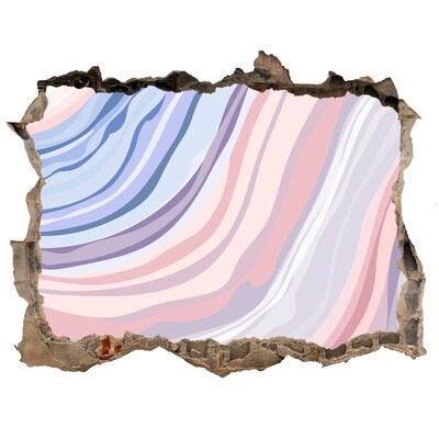 Fototapeta díra na zeď Farebná diera v stene