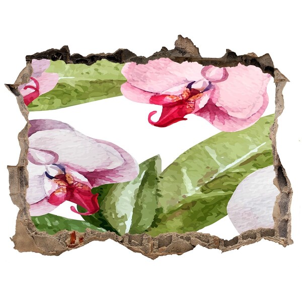 Nálepka díra na zeď Kvetinový raj za múrmi